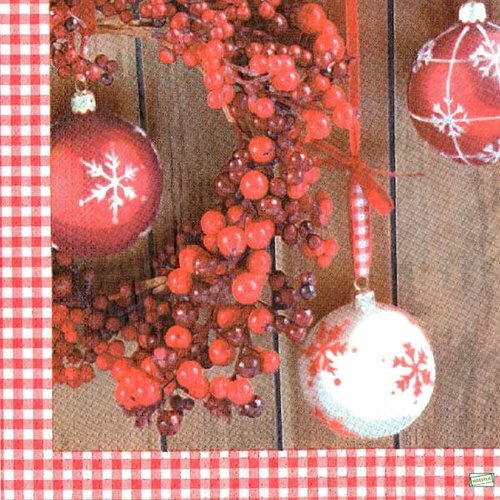 2 serviettes papier - noêl - 74