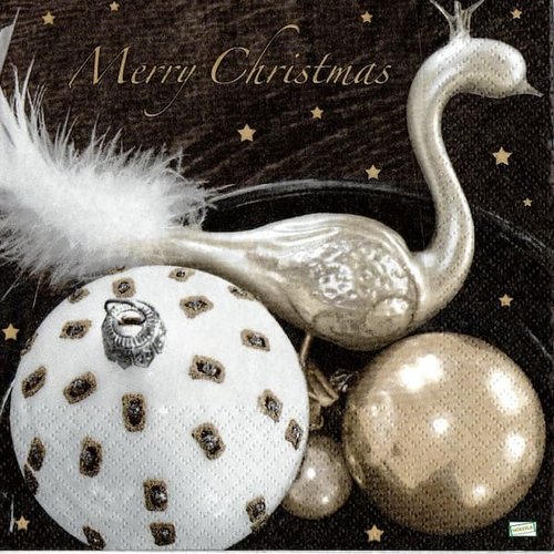 2 serviettes papier - noêl - 80