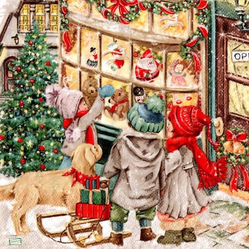 2 serviettes papier - noêl - 84