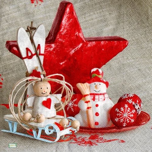 2 serviettes papier - noêl - 85