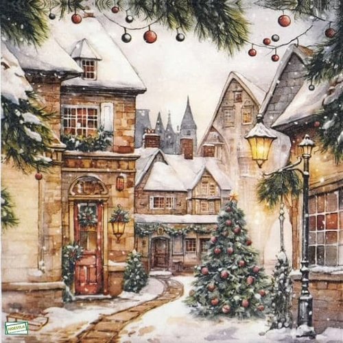 2 serviettes papier - noêl - 94