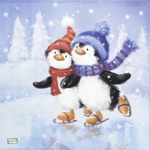 2 serviettes papier - noêl - 95