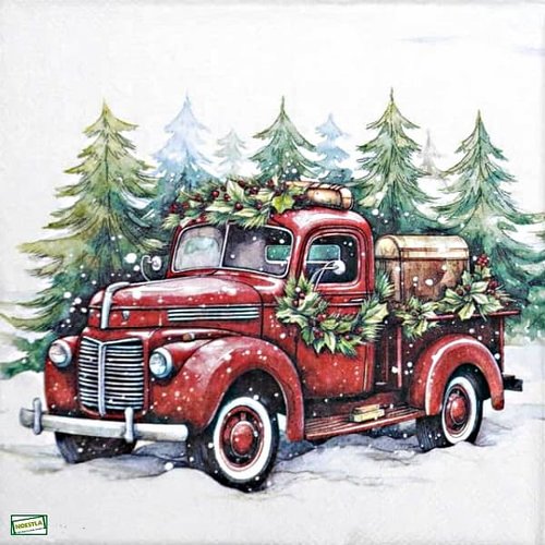 2 serviettes papier - noêl - 98