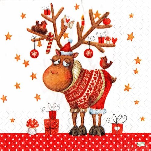 2 serviettes papier - noêl - 104