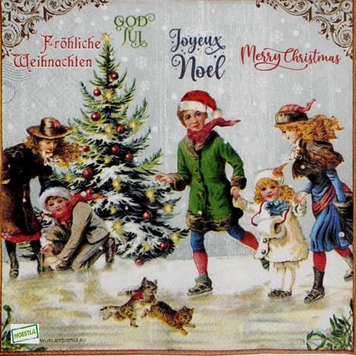 2 serviettes papier - noêl - 107