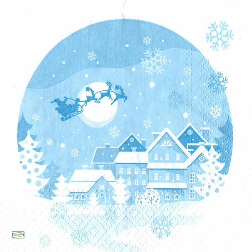 2 serviettes papier - noêl - 114