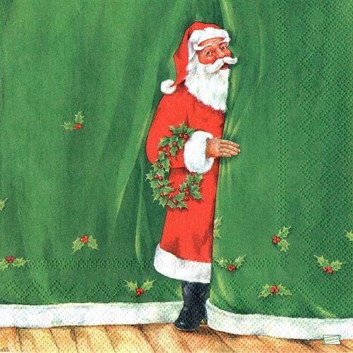 2 serviettes papier -père noêl- 5