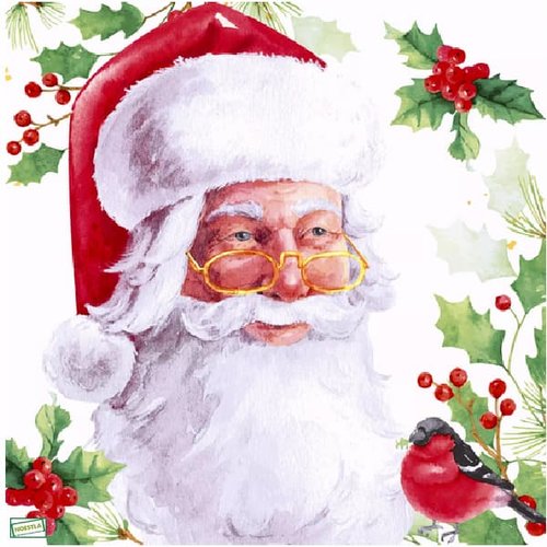 2 serviettes papier -père noêl- 7