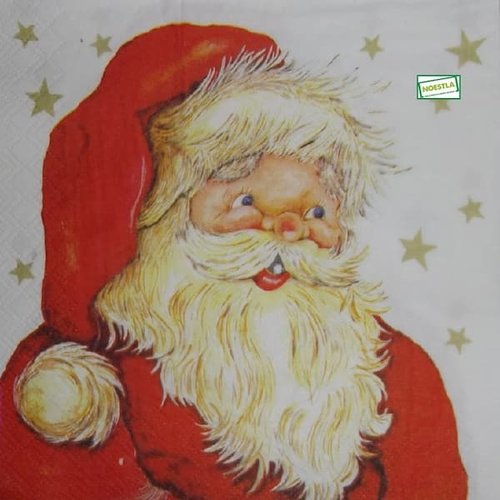2 serviettes papier -père noêl- 14