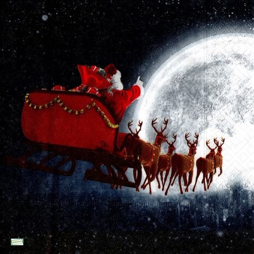 2 serviettes papier -père noêl- 27