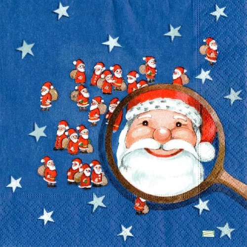 2 serviettes papier -père noêl- 29