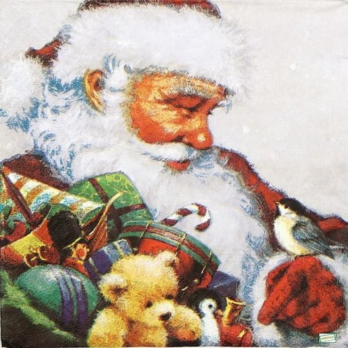 2 serviettes papier -père noêl- 32