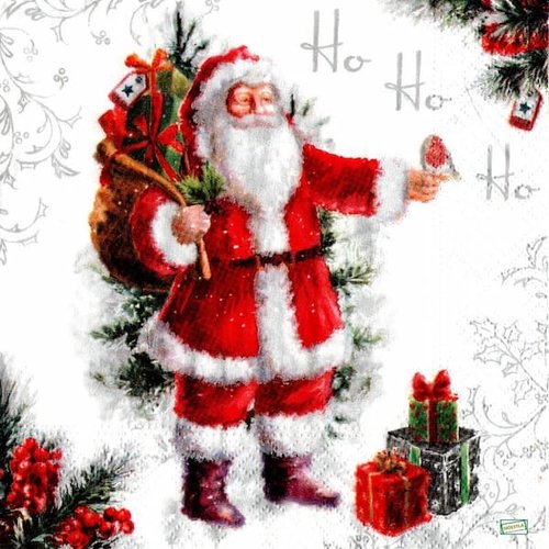 2 serviettes papier -père noêl- 83