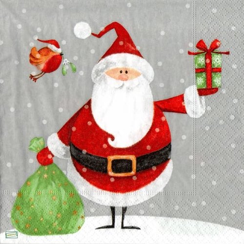 2 serviettes papier -père noêl- 115
