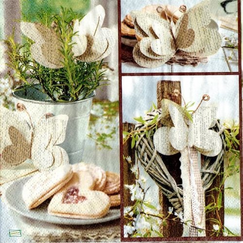 2 serviettes papier - divers -9