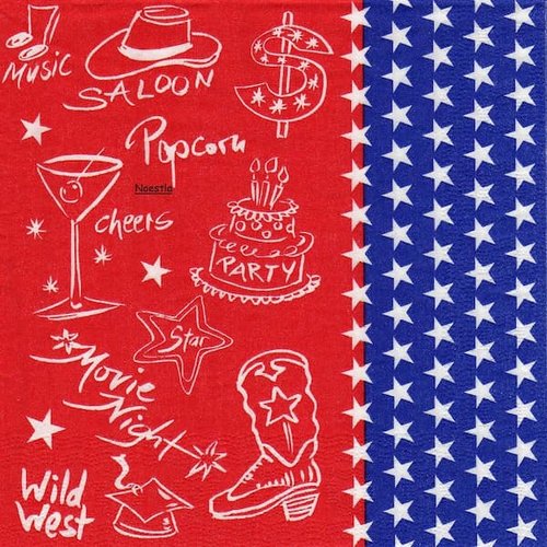 2 serviettes papier - divers -13