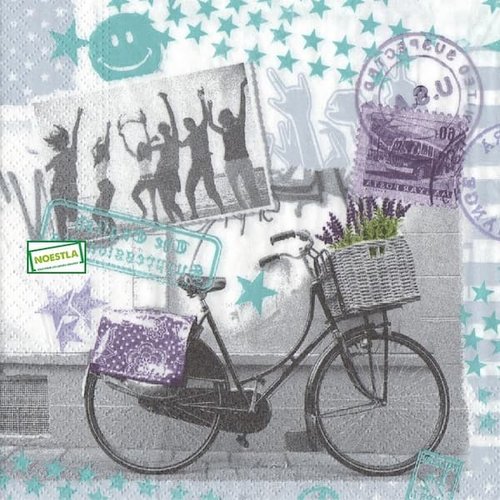 2 serviettes papier - divers -22