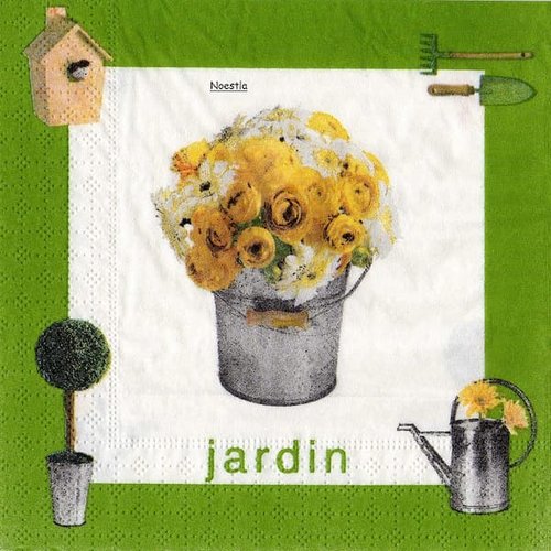 2 serviettes papier - divers -34