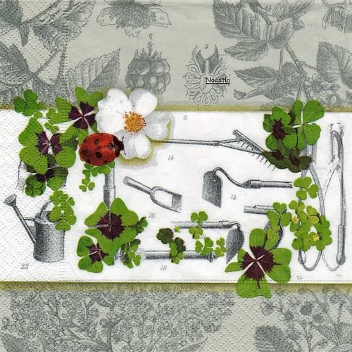 2 serviettes papier - divers -36