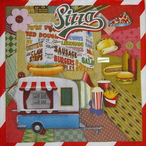 2 serviettes papier - divers -40