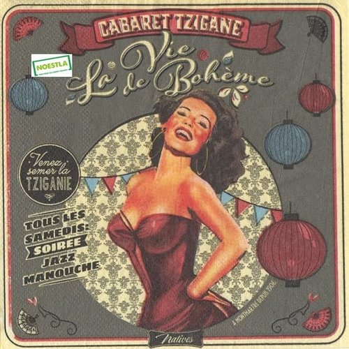 2 serviettes papier - divers -41