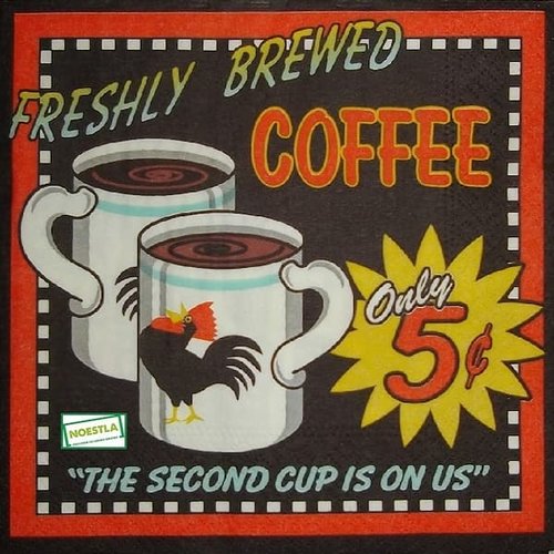 2 serviettes papier - divers -43