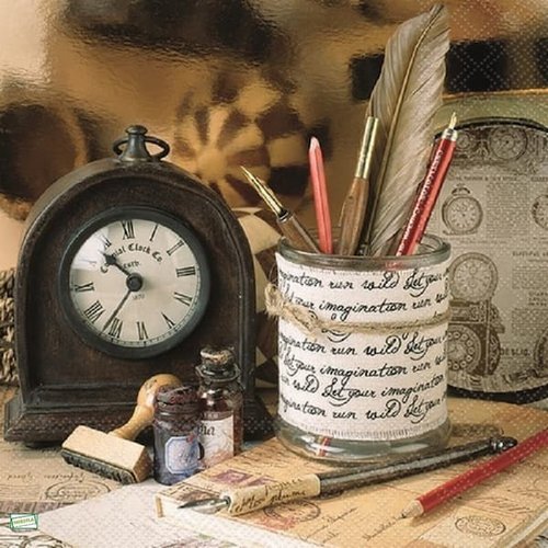 2 serviettes papier - divers -51