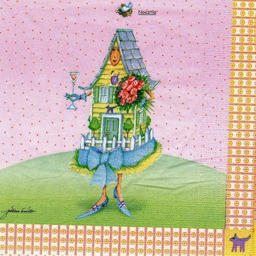 2 serviettes papier - divers -54