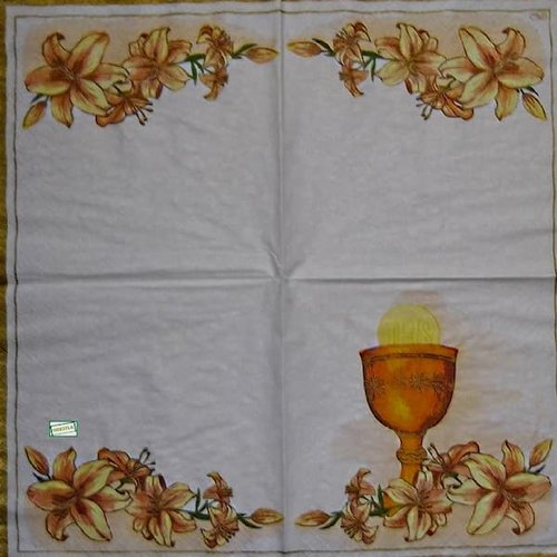 3 serviettes papier - divers -59