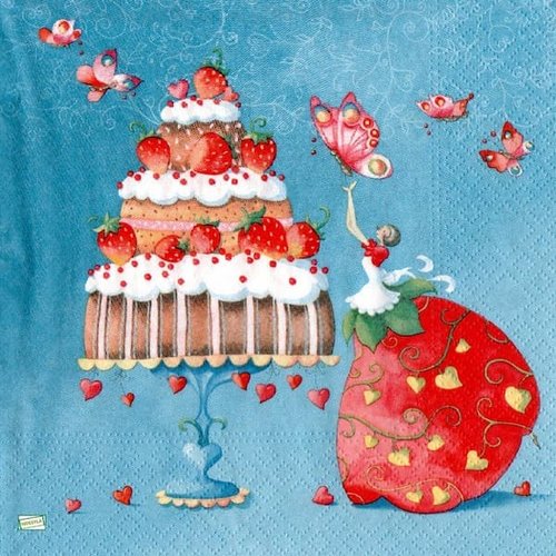 2 serviettes papier - divers -60