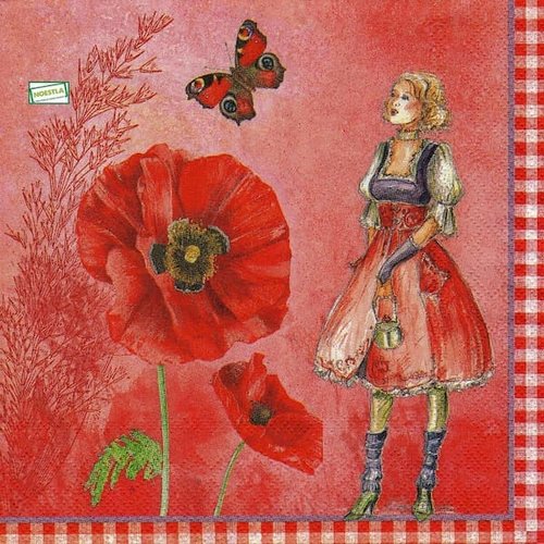 2 serviettes papier - divers -61