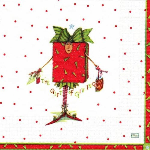 2 serviettes papier - divers -74