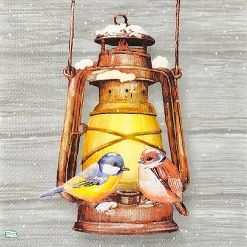 2 serviettes papier -oiseaux-8