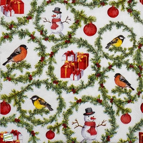 2 serviettes papier - oiseaux-38