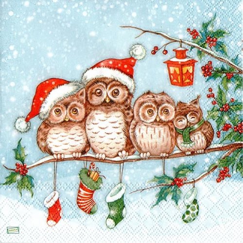 2 serviettes papier - oiseaux-84