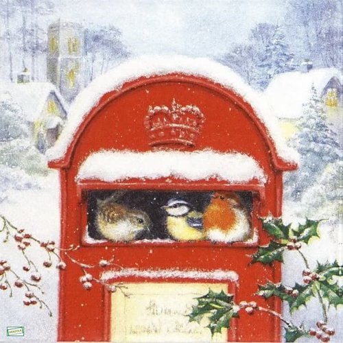 2 serviettes papier - oiseaux-139