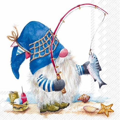 2 serviettes papier - nains.lutins -9