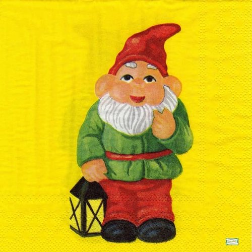 2 serviettes papier - nains.lutins -21