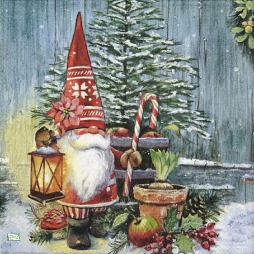 2 serviettes papier - nains.lutins -27