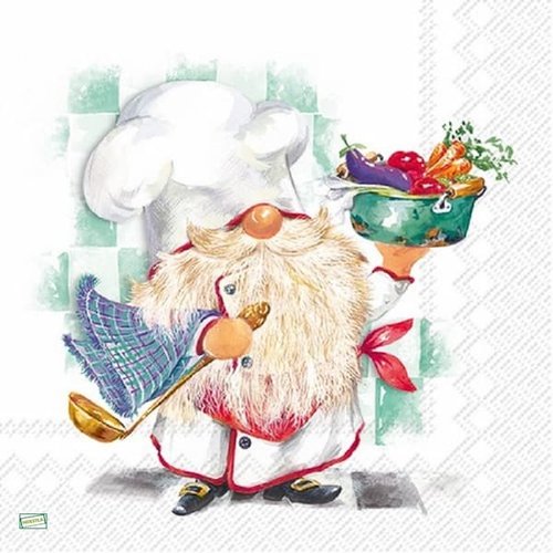 2 serviettes papier - nains.lutins -36