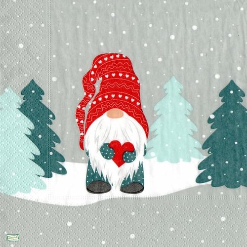 2 serviettes papier - nains.lutins -83