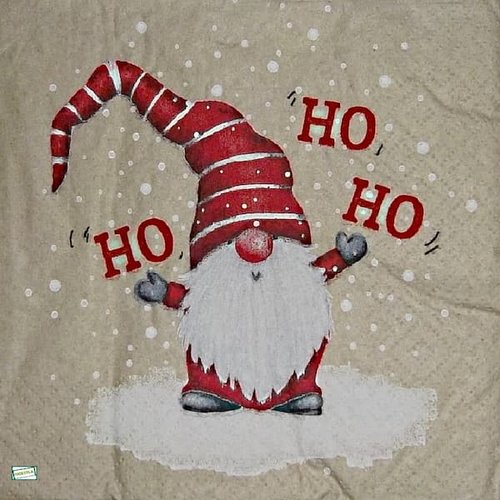 2 serviettes papier - nains.lutins -100