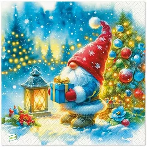 2 serviettes papier - nains.lutins -117