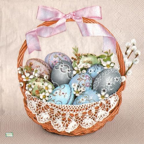 2 serviettes papier - pâques -9