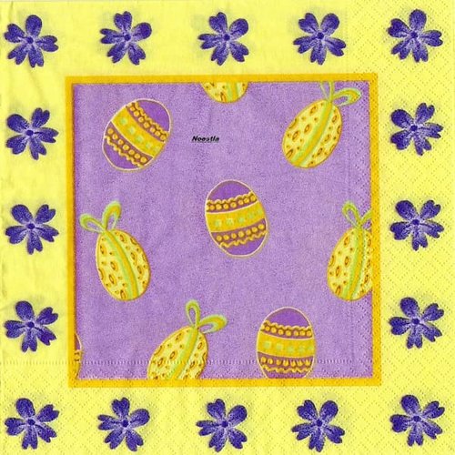 2 serviettes papier - pâques -37
