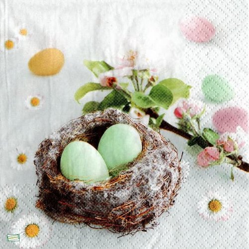 2 serviettes papier - pâques -40