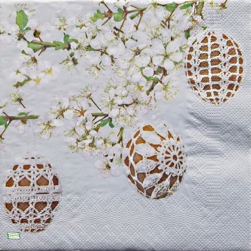 2 serviettes papier - pâques -41