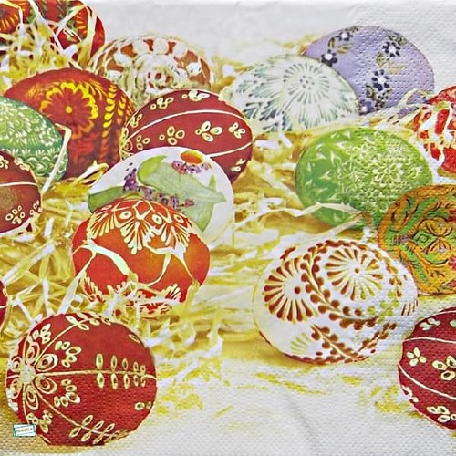 2 serviettes papier - pâques -42