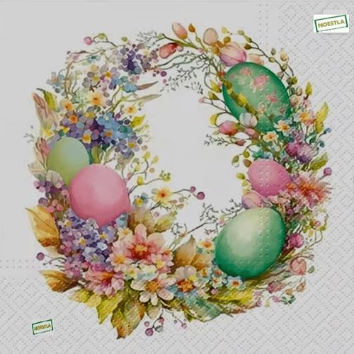 2 serviettes papier - pâques -54