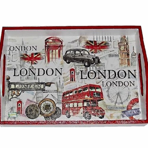 Plateau en bois londres création serviettage